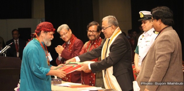 Shahidul Alam awarded with Shilpakala Padak